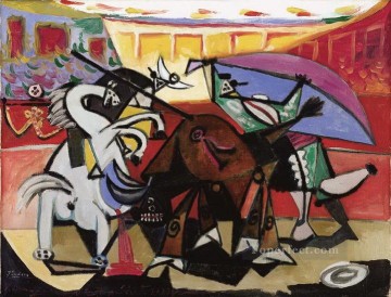 抽象的かつ装飾的 Painting - コース・ド・トーロー 1934 キュビスム